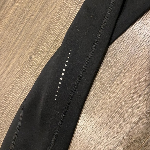 Saucony Black Athletic Leggings women’s small reversible cold weather running sm - Picture 8 of 10